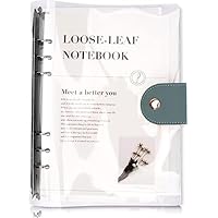 透明 システム手帳 バインダー ルーズリーフ オフィスノート 学用品手帳 Amazon | 6穴 透明PVCなシステム手帳 バインダー バインダー 6穴
